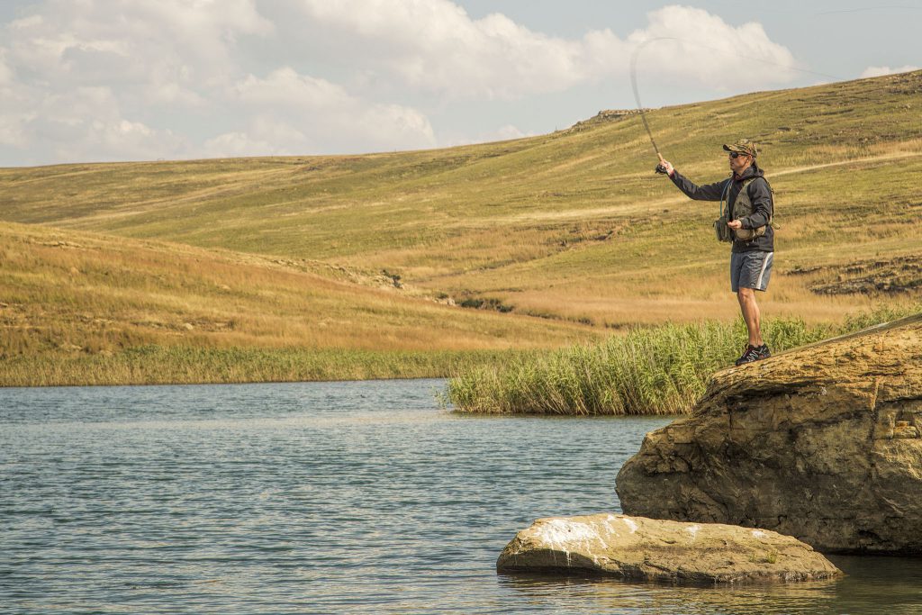Fly Fishing – Sterkfontein dam is home to the world renowned yellowfish.